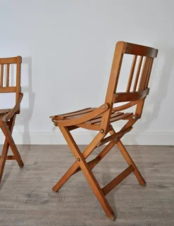 Pamono Set of Mid-Century Italian Childrens Folding Chairs from Fratelli Reguitti><noscript><img width=