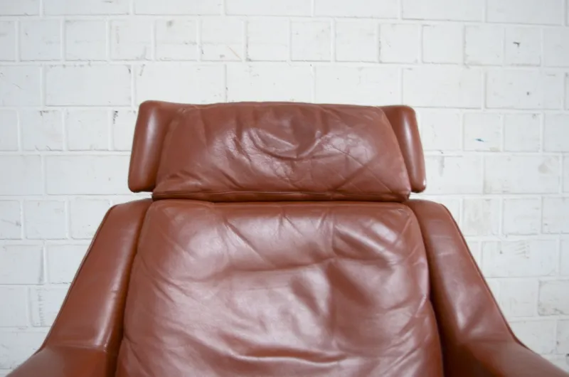 Pamono Set of Model 802 Lounge Chair and Ottoman by Werner Langenfeld for ESA, 1970s> Living Room Sets