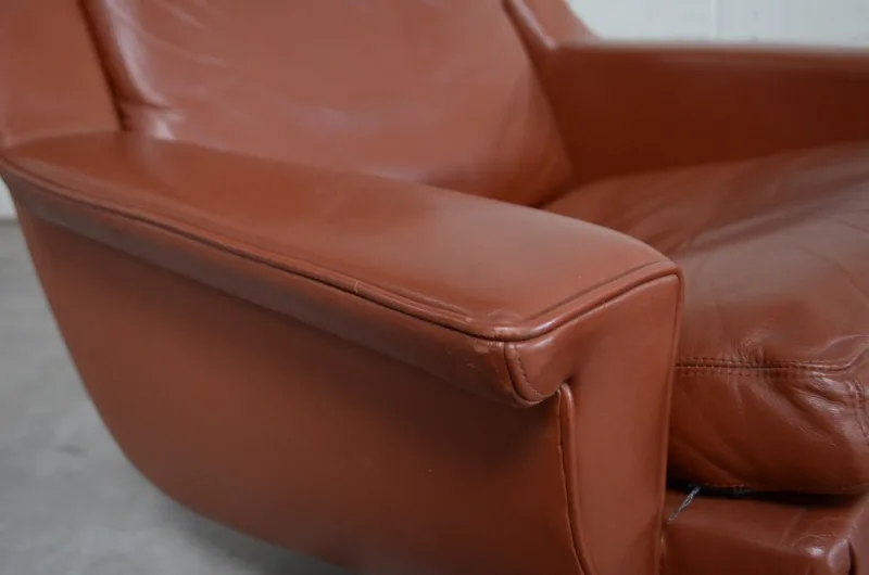 Pamono Set of Model 802 Lounge Chair and Ottoman by Werner Langenfeld for ESA, 1970s> Living Room Sets
