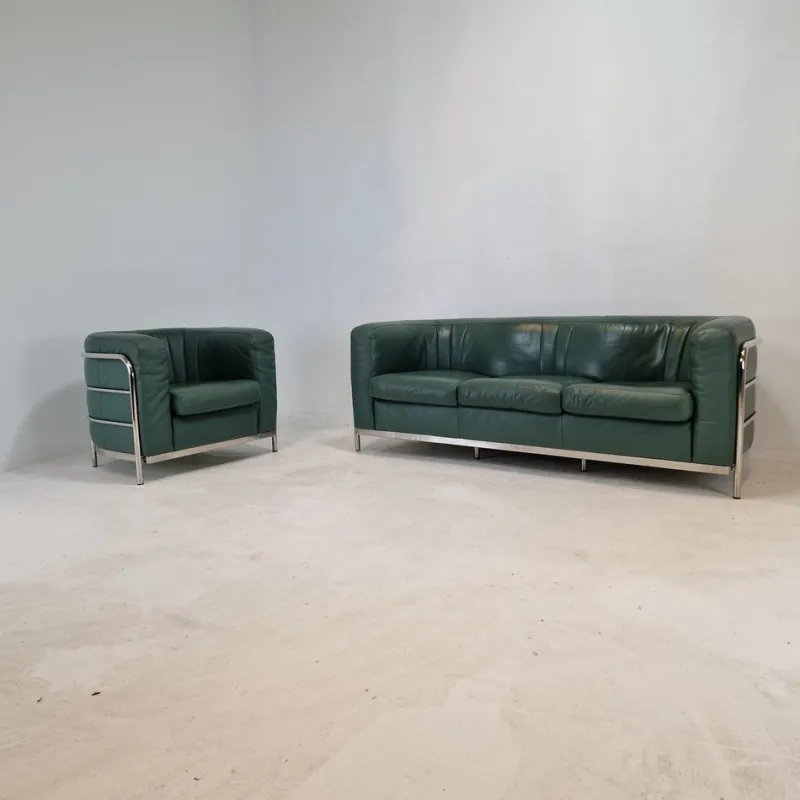 Pamono Set of Model Onda Sofa & Armchair by De Pas Durbino and Lomazzi for Zanotta, 1980s> Living Room Sets