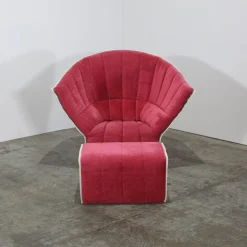 Pamono Set of Moël Armchair and Ottoman attributed to Inga Sempé for Ligne Roset, Set of 2><noscript><img width=