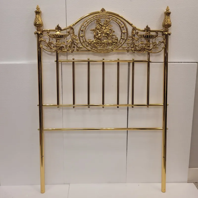 Pamono Set of Napoleon III Style Bed Headboards in Gilt Bronze, France, 1890s> Beds & Bedroom Sets