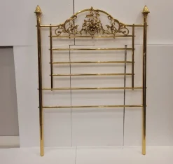 Pamono Set of Napoleon III Style Bed Headboards in Gilt Bronze, France, 1890s><noscript><img width=