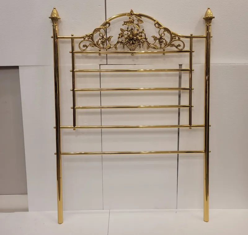 Pamono Set of Napoleon III Style Bed Headboards in Gilt Bronze, France, 1890s> Beds & Bedroom Sets