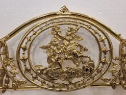 Pamono Set of Napoleon III Style Bed Headboards in Gilt Bronze, France, 1890s><noscript><img width=