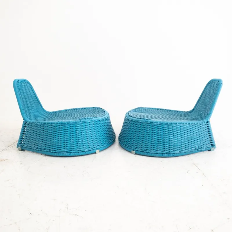 Pamono Set of Outdoor Armchairs in Synthetic Wicker from Ikea, 2007> Garden Seating