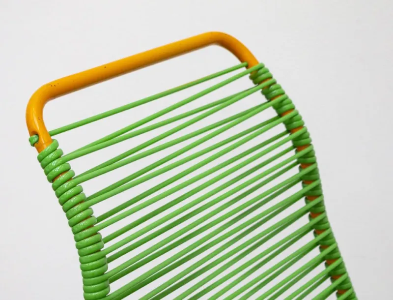 Clearance Pamono Set of Outdoor Deck Chairs with Corded PVC, 1960s