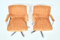 Pamono Set of P126 Office Chairs attributed to Osvaldo Borsani for Tecno, 1970s><noscript><img width=