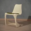 Pamono Set of Plastic White Chairs by Steen Ostergaard, 1970s> Office Chairs