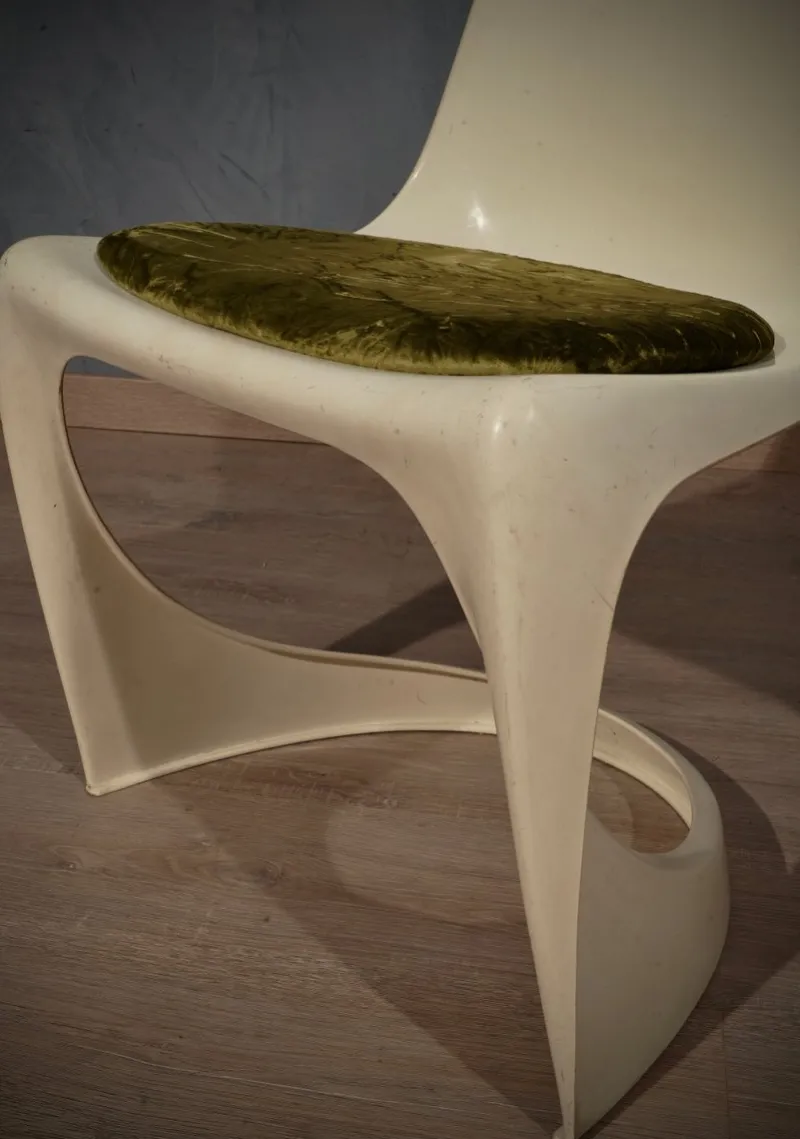 Pamono Set of Plastic White Chairs by Steen Ostergaard, 1970s> Office Chairs