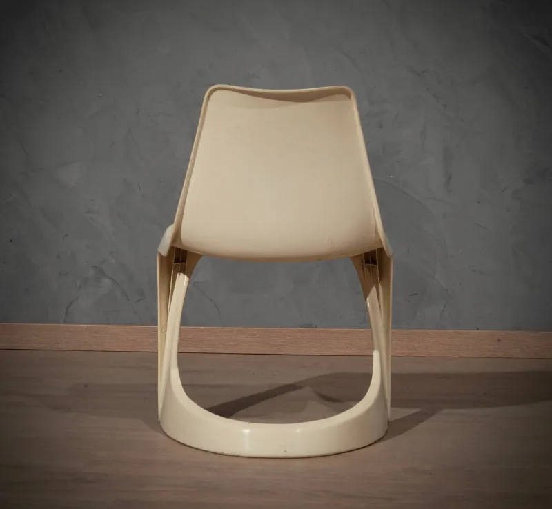 Pamono Set of Plastic White Chairs by Steen Ostergaard, 1970s> Office Chairs