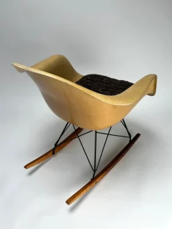 Pamono Set of Shell Fiberglass Rar Rockers attributed to Eames for Herman Miller, 1960s