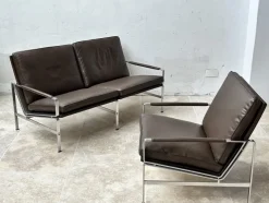 Pamono Set of Sofa and Chair Pk6720 by Preben Fabricius & Jørgen Kastholm for Kill International, 1960> Living Room Sets