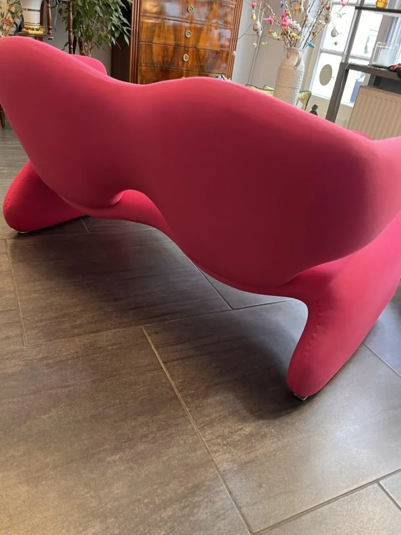 Outlet Pamono Set of Sofa and Foot Stool by Olivier Mourgue for Airborne, 1960s