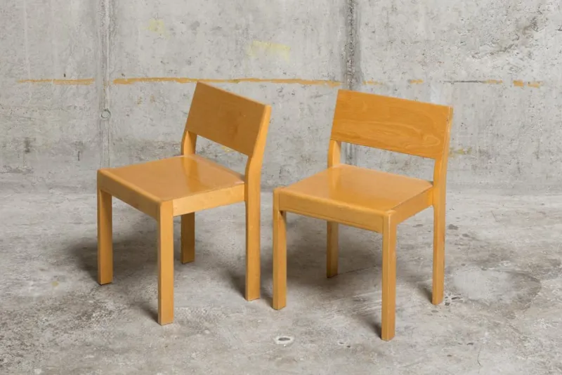 Outlet Pamono Set of Stackable Childrens Chairs Model 611 by Alvar Aalto for Artek, 1950s