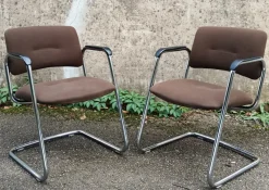 Clearance Pamono Set of Steelcase Office Chairs from Strafor, France, 1980s