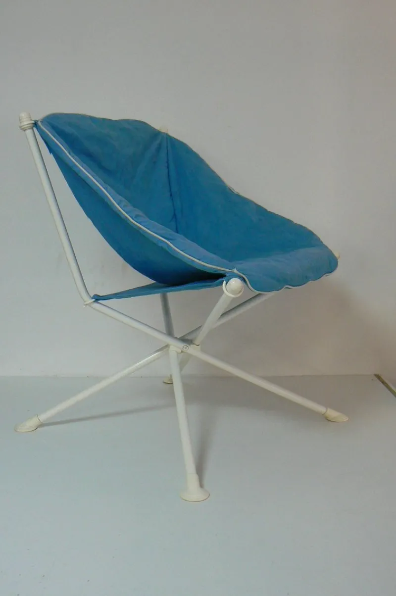 Pamono Set of Sun Day Garden Chair and Stool by Simon Desanta for Rosenthal, 1980s> Garden Seating