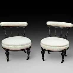 Pamono Set of Victorian Aesthetic Era Ebonised Children's Chairs> Children's Chairs