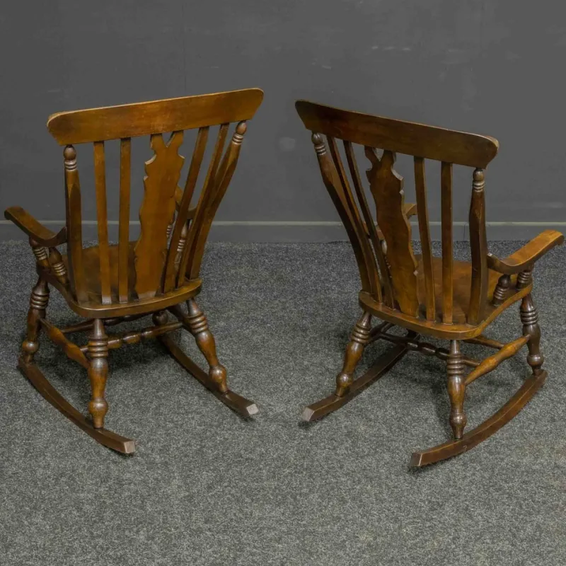 Best Pamono Set of Victorian Rocking Chairs