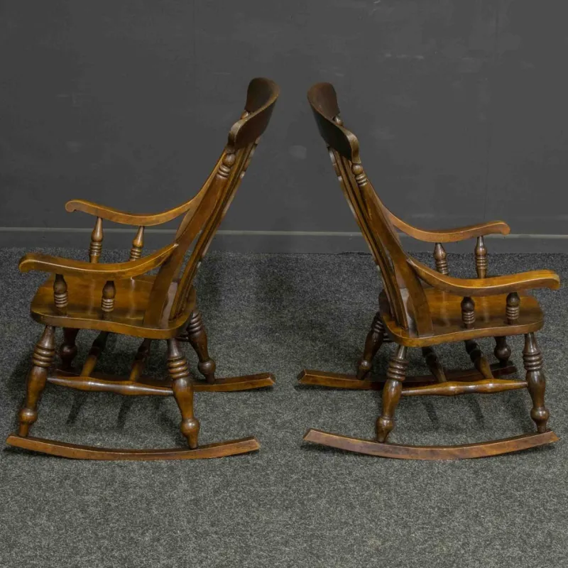 Best Pamono Set of Victorian Rocking Chairs