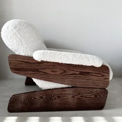 Pamono Set of Vintage Brutalist Sofa and Lounge Chair, 1970s><noscript><img width=