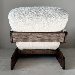 Pamono Set of Vintage Brutalist Sofa and Lounge Chair, 1970s><noscript><img width=