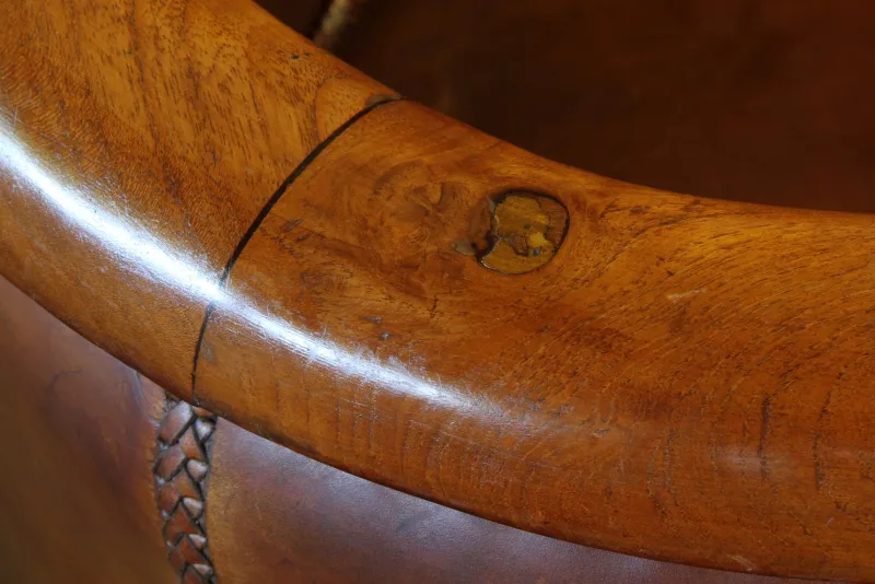 Online Pamono Set of Vintage Club Chairs in Leather, 1920s
