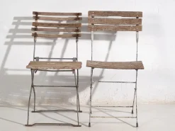 Pamono Set of Vintage Folding Garden Chairs, 1920><noscript><img width=