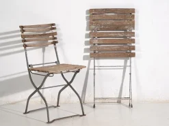 Pamono Set of Vintage Folding Garden Chairs, 1920><noscript><img width=