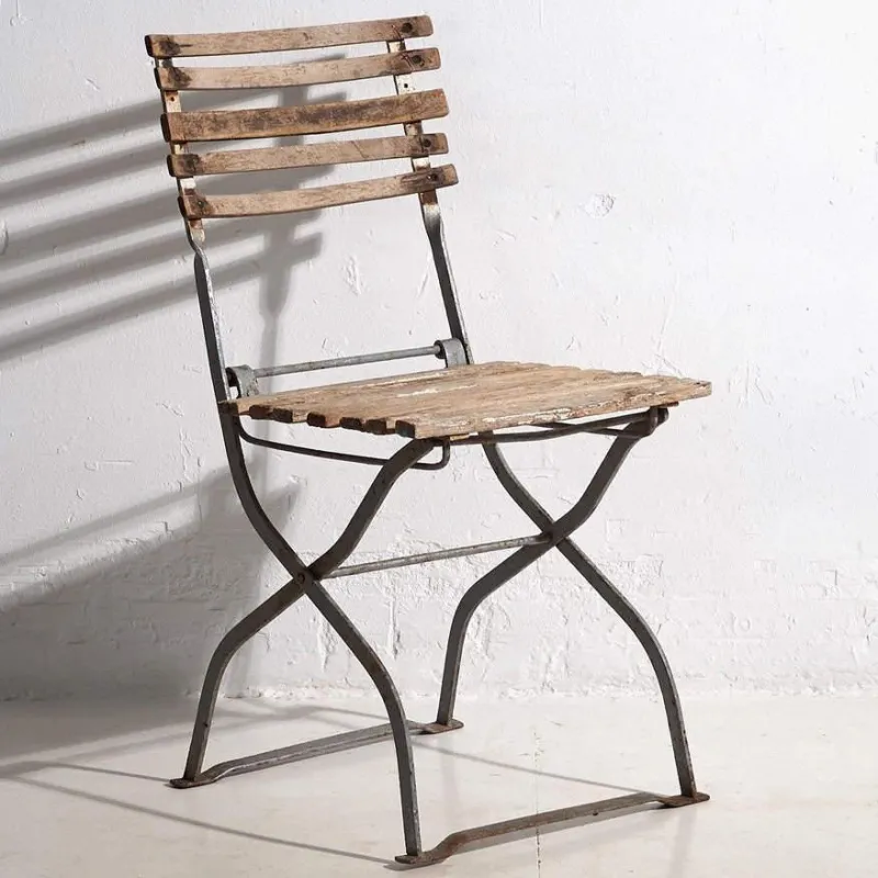 Pamono Set of Vintage Folding Garden Chairs, 1920> Garden Seating