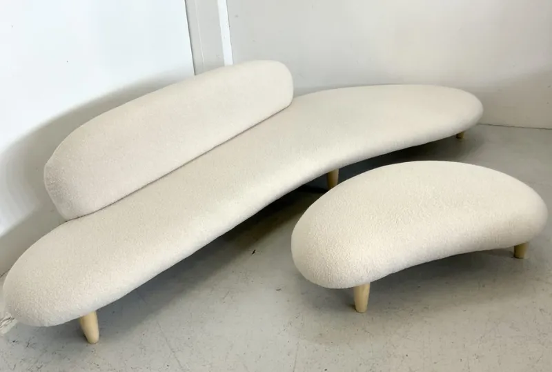 Discount Pamono Set of Vintage Freeform Sofa & Stool by Isamu Noguchi for Vitra, 1940s
