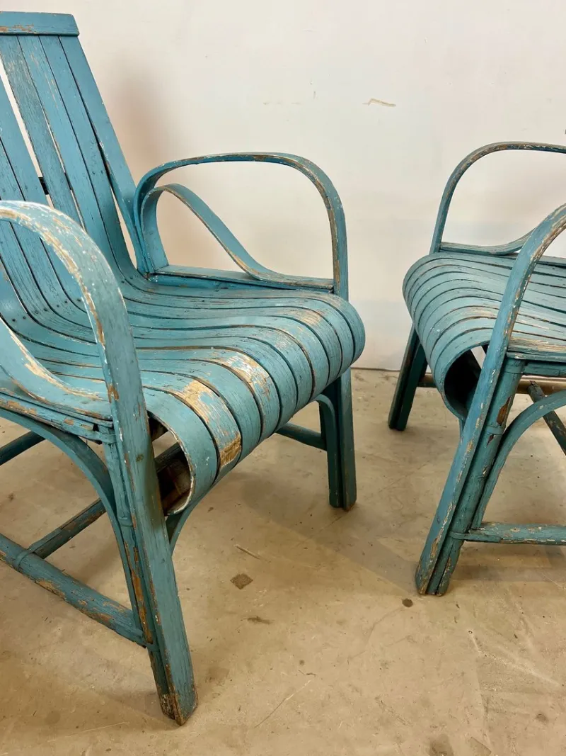 New Pamono Set of Vintage Garden Chairs