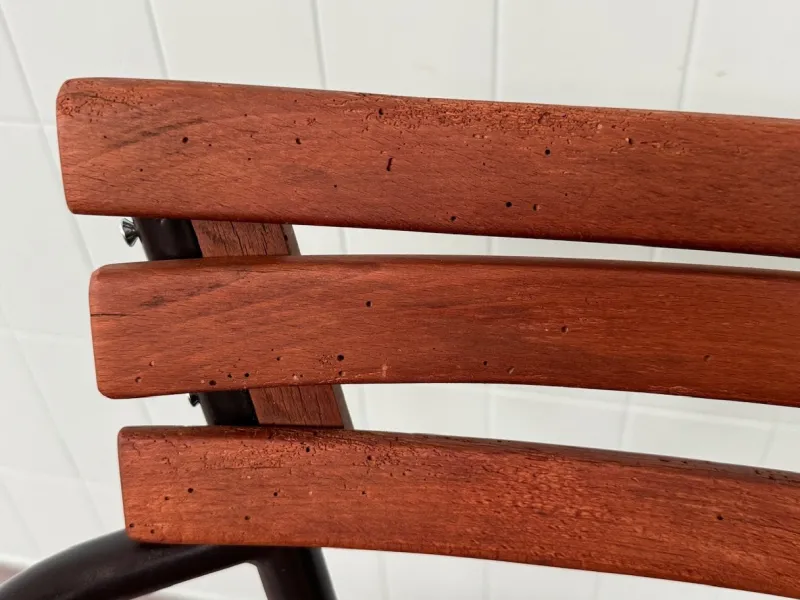 Pamono Set of Vintage Italian Bar Bistro Chairs in Metal and Wood, 1950s> Garden Seating