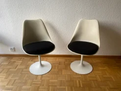 Hot Pamono Set of Vintage Rotating Tulip Chairs by Eero Saarinen for Knoll International
