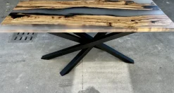 Pamono Seta Table in Epoxy Resin by Andrea Toffanin for Hood - Back & Forth Design><noscript><img width=