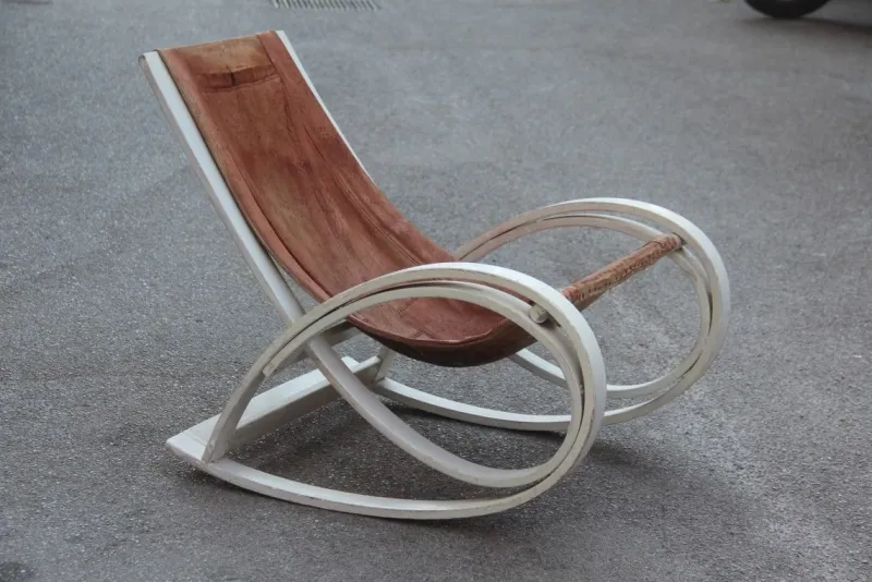 Best Pamono Sgarsul Rocking Chair by Gae Aulenti for Poltronova, 1960s