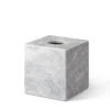 Pamono Shadow Grey Marble Square Tissue Box by Royal Bee Design> Trunks, Crates & Baskets