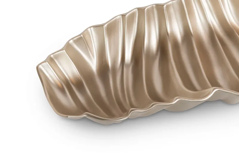 Pamono Shar Pei Plate in Pearly Beige Gold Ceramic from VGnewtrend> Decorative Plates