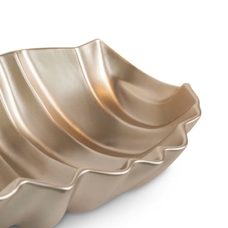 Pamono Shar Pei Plate in Pearly Beige Gold Ceramic from VGnewtrend> Decorative Plates