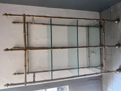 Hot Pamono Shelf in Bronze, 1970s