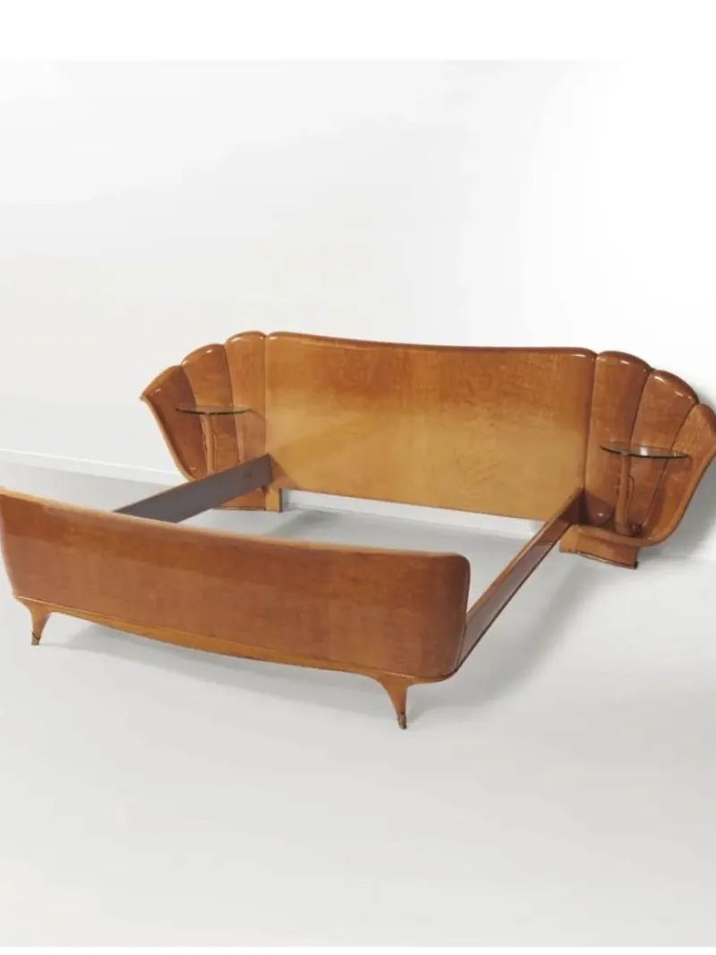 Pamono Shell Bed by Osvaldo Borsani, 1950s> Beds & Bedroom Sets