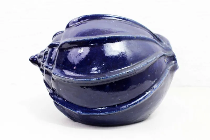 Pamono Shell-Shaped Flower Pot, 1970> Planters And Jardiniere