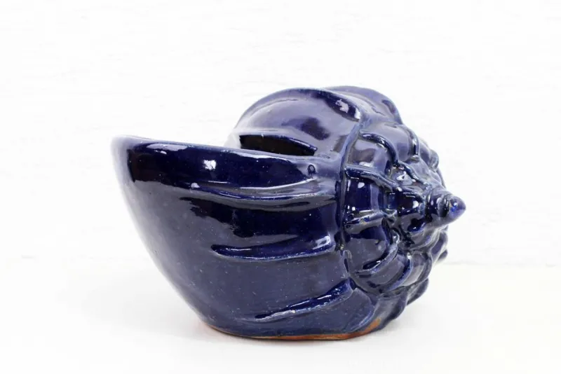 Pamono Shell-Shaped Flower Pot, 1970> Planters And Jardiniere
