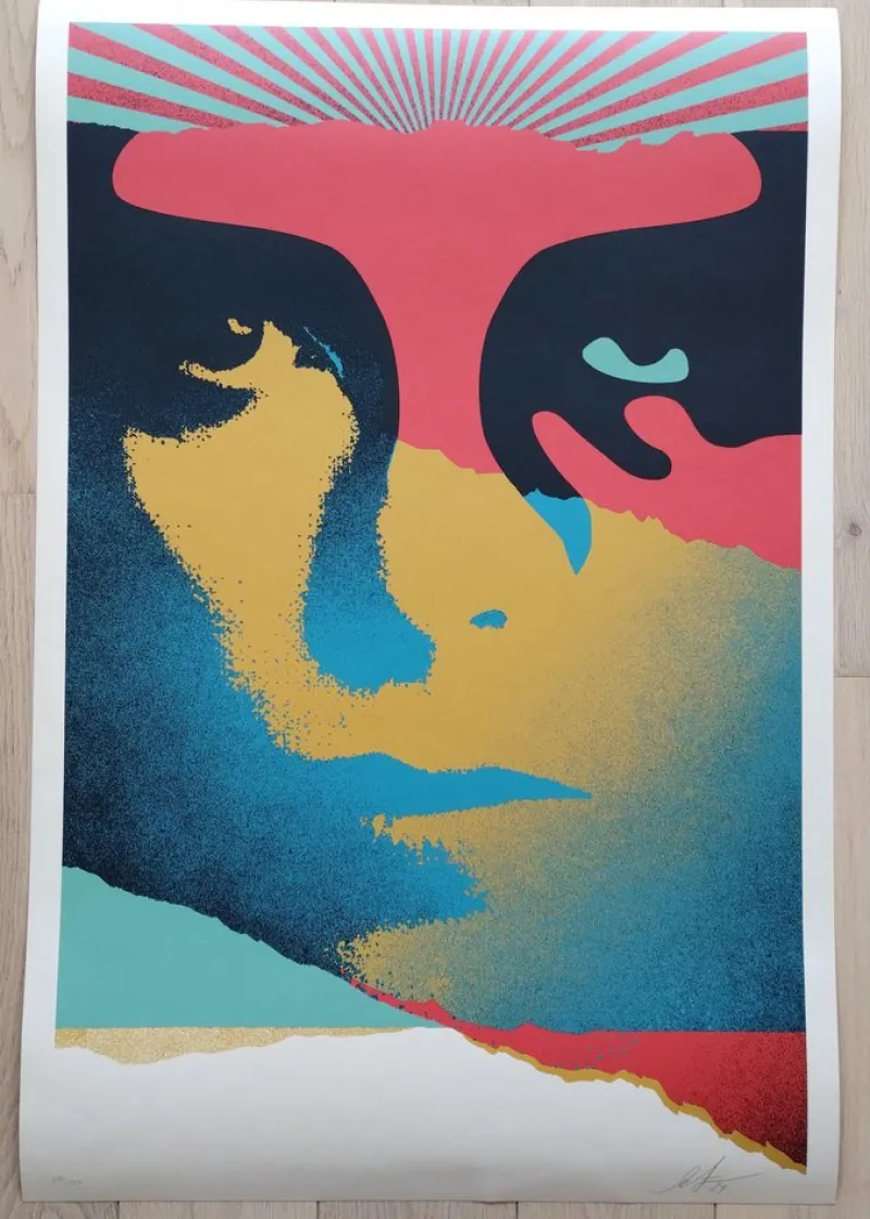 Pamono Shepard Fairey (Obey), A Cracked Icon, Screenprint> Prints & Multiples