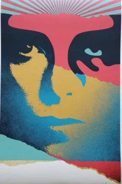 Pamono Shepard Fairey (Obey), A Cracked Icon, Screenprint><noscript><img width=