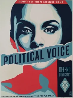 Sale Pamono Shepard Fairey (Obey), Political Voice, Screenprint