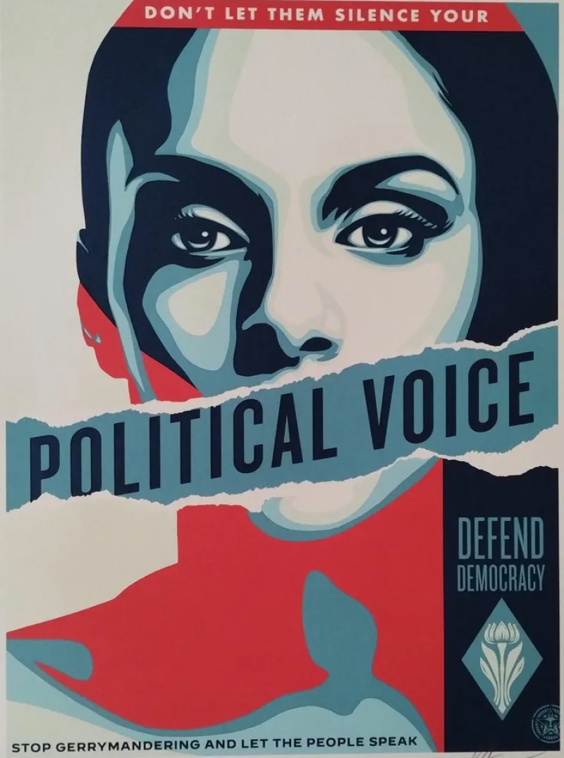 Sale Pamono Shepard Fairey (Obey), Political Voice, Screenprint