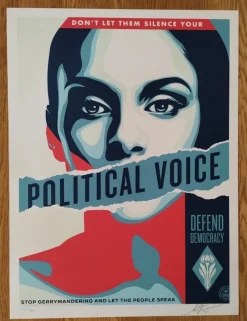 Sale Pamono Shepard Fairey (Obey), Political Voice, Screenprint