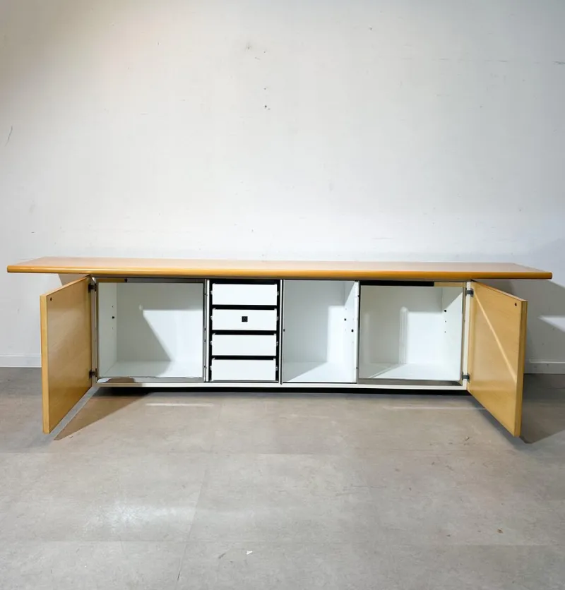 Pamono Sheraton Sideboard in Oak by Giotto Stoppino for Acerbis> Sideboards & Buffets