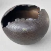 Pamono Shigaraki Ceramic Sculptural Ikebana Vase, 1970s